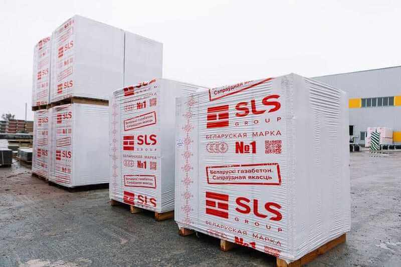 Газобетон Белорусский SLS D600 625х100х250 мм фото 1