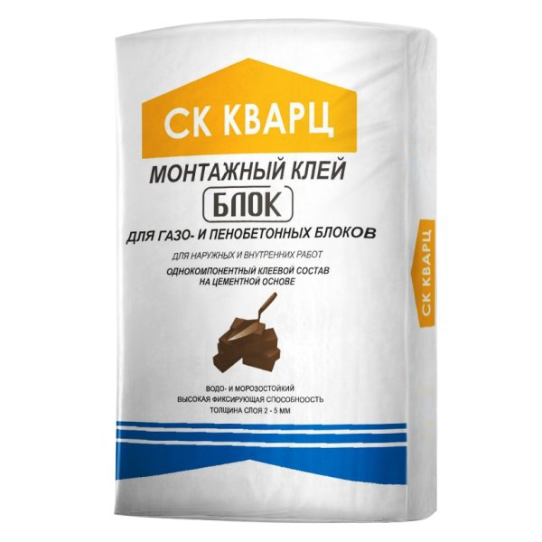Монтажный клей БЛОК ГОСТ СК Кварц, 40 кг фото 0